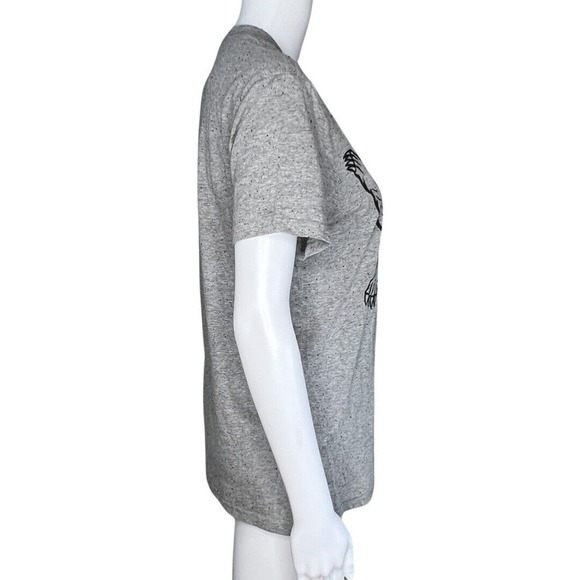 Harry Potter Shirt Womens XS Gray Black Speckled Graphic Tee Geek Movie Nerd - Picture 2 of 8